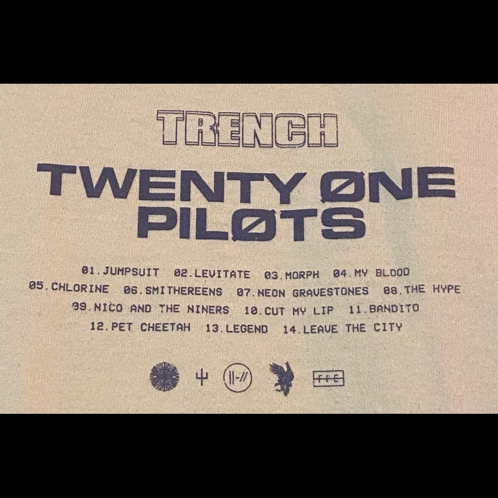Twenty One Pilots -Trench - long sleeve concert shirt